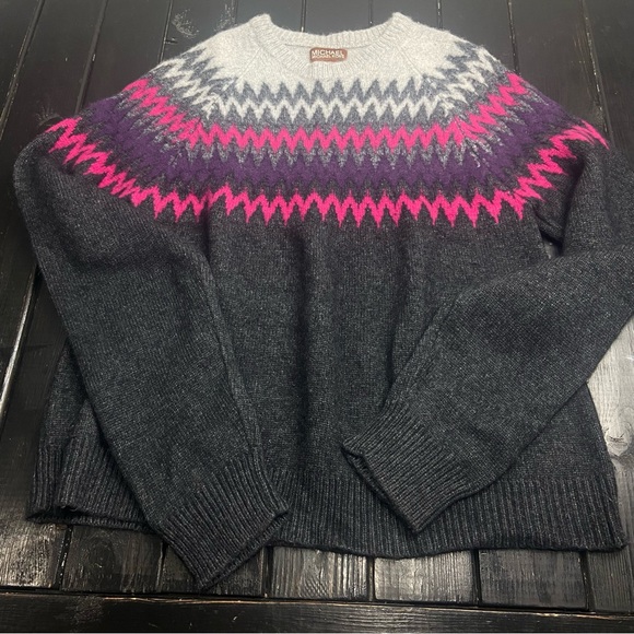 Michael Kors Vintage Style Wool/Cashmere/Angora Blend Sweater Size Large - Picture 1 of 7